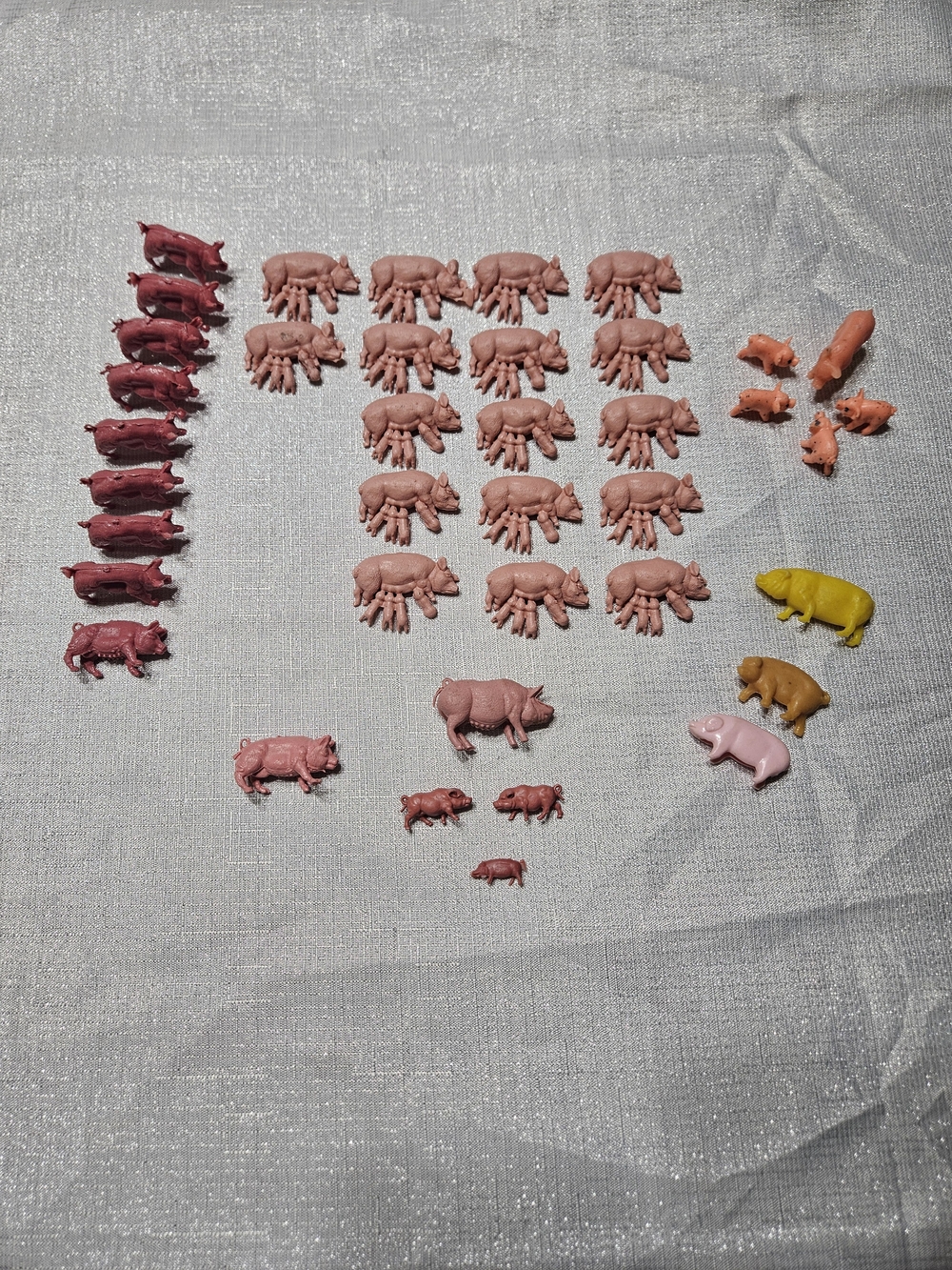 Vintage 39-Piece Hard Plastic Miniature Lot